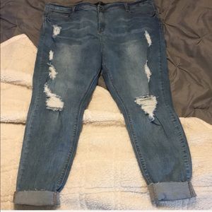 ASOS MISGUIDED PLUS SIZE SKINNY JEANS